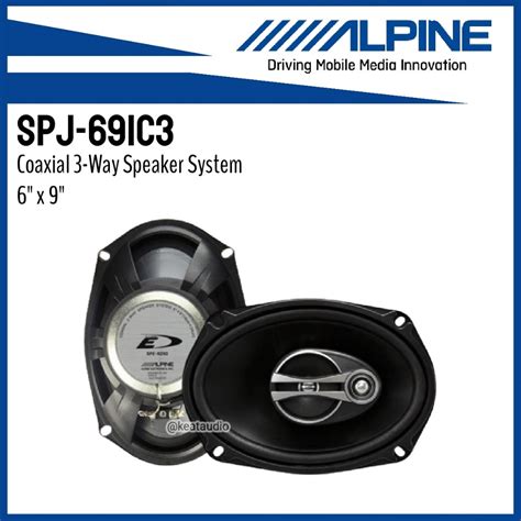 ORIGINAL ALPINE SPJ 691C3 6 X9 2 WAY COAXIAL SPEAKER Shopee Malaysia