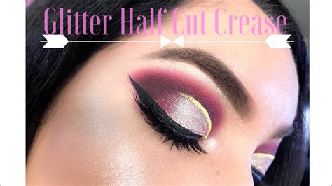 Glitter Half Cut Crease Youtube