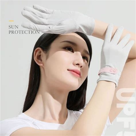 Women Thin Anti Uv Mittens Sunscreen Ice Silk Gloves Sun Protection Gloves Ebay