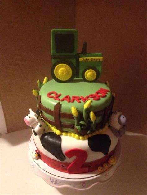 John Deere Birthday Cake Decorated Cake By Carolyn S Cakesdecor