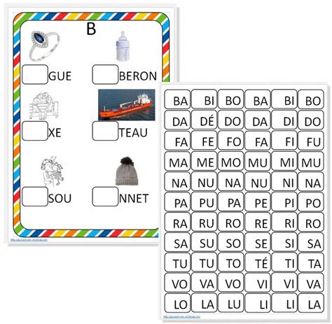 Les Syllabes Maternelle