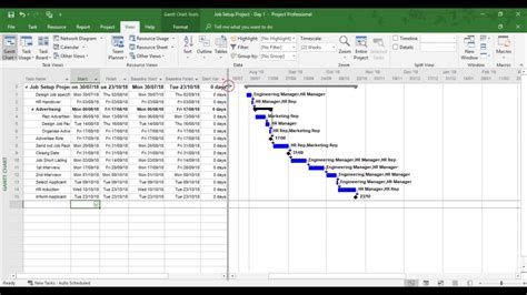 Setting A Baseline In Microsoft Project Youtube