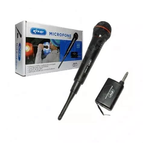 Microfone Sem Fio Hi Fi Knup Kp M Din Mico Profissional