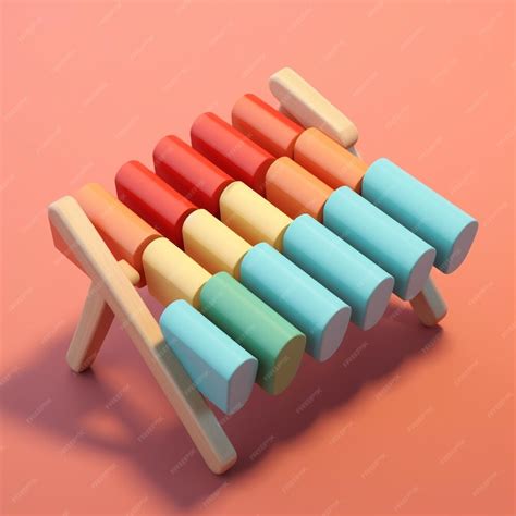 Premium Ai Image Cartoon Xylophone 3d