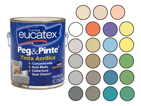 Tinta Peg Pinte Eucatex Gal O L Economica Cores Parede Mercadolivre