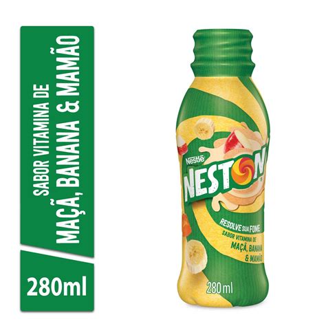 Bebida L Ctea Uht Vitamina De Ma Banana E Mam O Nestl Neston Frasco