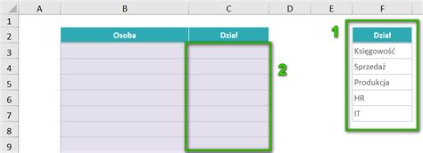 Tworzenie listy rozwijanej w Excelu jak zrobić listę rozwijaną
