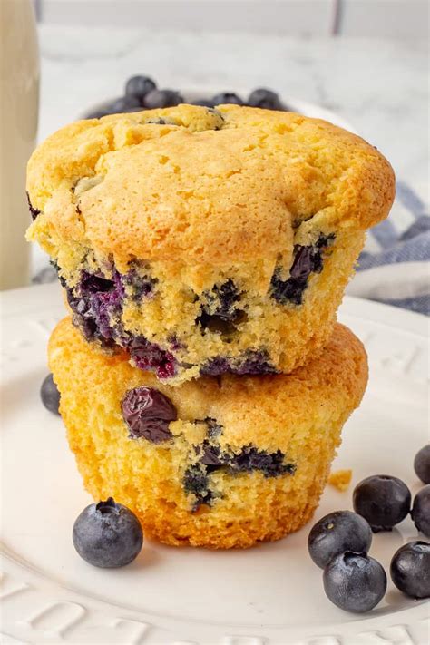 Cake Mix Blueberry Muffins | She's Not Cookin'