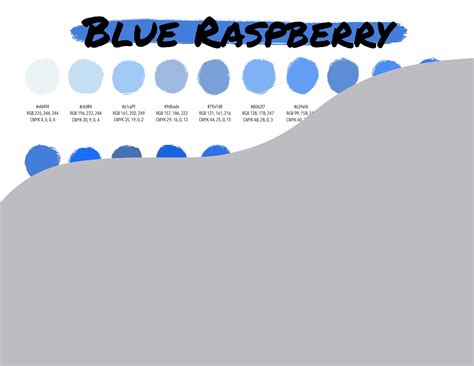 procreate color palette blue raspberry instant  digital