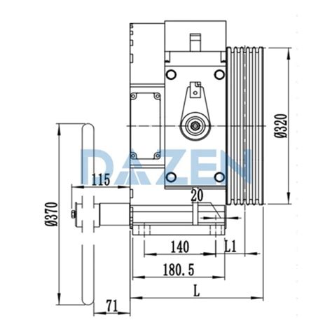 Monadrive Mck100 320 630kg Permanent Magnet Synchronous Gearless