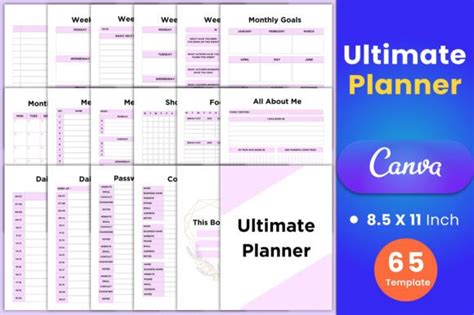 Ultimate Planner Canva Interior Graphic By Munjixpro · Creative Fabrica