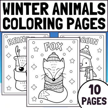 Winter Animals Coloring Pages | Winter Coloring Pages | Winter Coloring ...