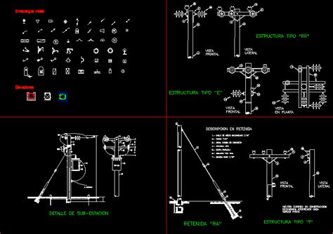 Planos De Alumbrado P Blico En Dwg Autocad Tendidos Electricidad