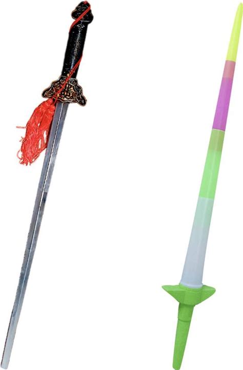 Geeju Led Light Glowing Sword Toy And Ninja Sword For Kids Expandable