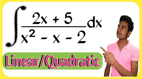 🔴integration Of Linear By Quadratic Youtube