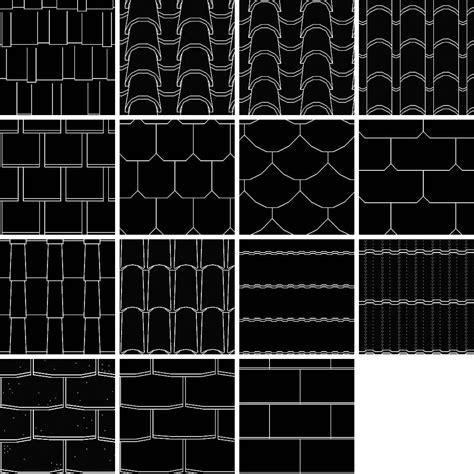 Roof Hatch Patterns By Cadblocksdwg Download