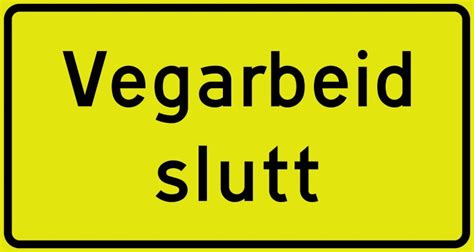 Vegarbeid Slutt Skilt Nr 560 689 Saferoad Traffic