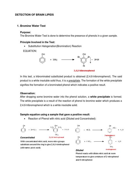 Test For Phenols Pdf Molecules Organic Chemistry