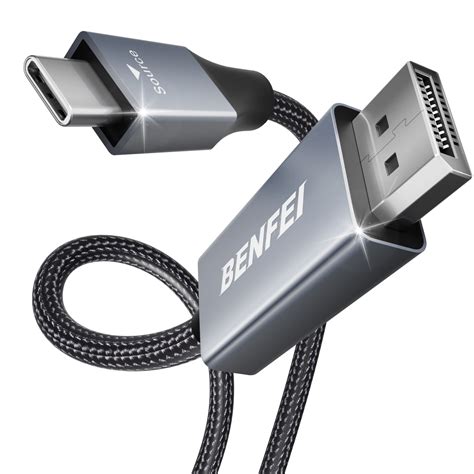 BENFEI 6ft USB C To DisplayPort Cable 4K 144Hz For IPhone 15