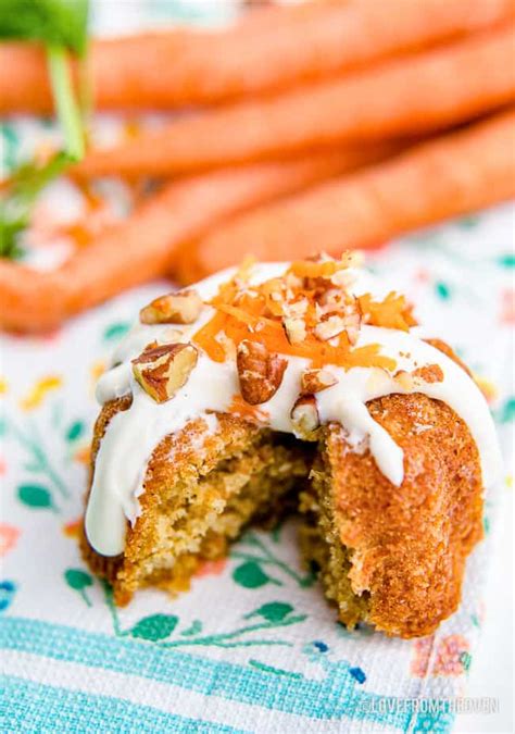 Carrot Mini Bundt Cakes Love From The Oven