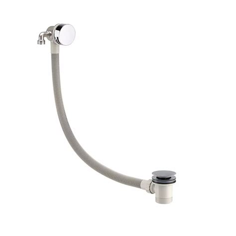 Mylife Round Overflow Bath Filler C W Easy Clean Waste Chrome Get