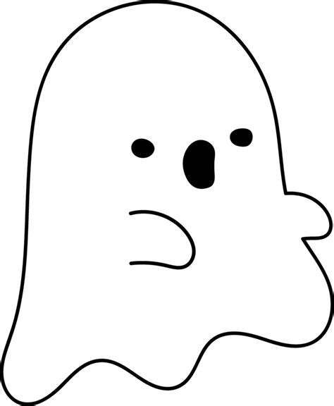 Halloween Cute Ghost Cartoon Character Illustration 24043679 PNG