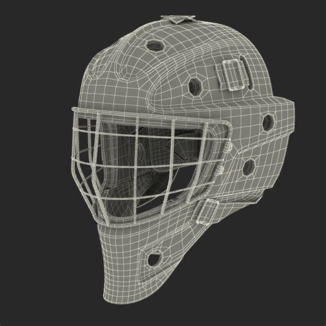 3D модель Хоккейная вратарская маска Generic White - TurboSquid 1000876
