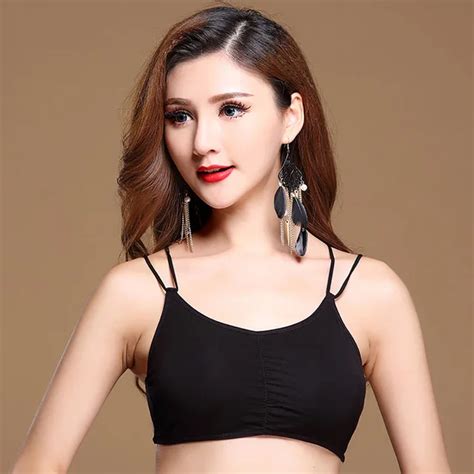 2017 New Sexy Lady Women Belly Dance Top Sling Design Modal Backless