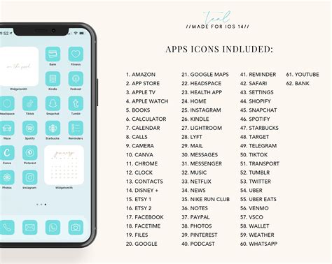 IOS15 App Icons Ios14 Iphone Aesthetic 62 Ios 14 App Icon - Etsy