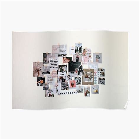 Aesthetic Wall Collage Premium Matte Vertical Poster sold by Fjoralba ...