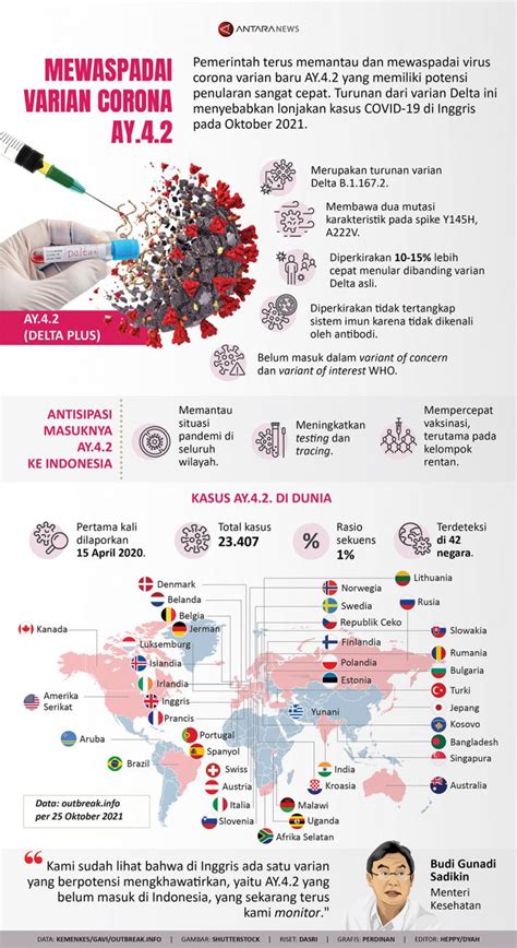 Mewaspadai Varian Corona AY 4 2 Infografik ANTARA News