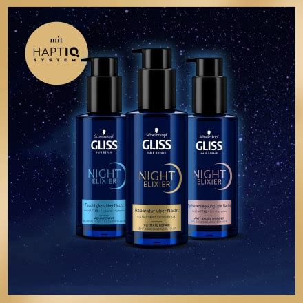 Schwarzkopf GLISS Haarkur Night Elixier Anti Spliss Wunder 100 Ml