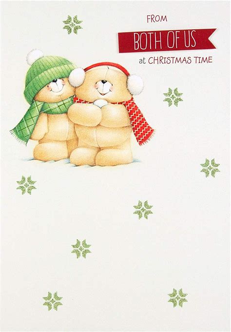 Hallmark Forever Friends Christmas Card From Both Medium