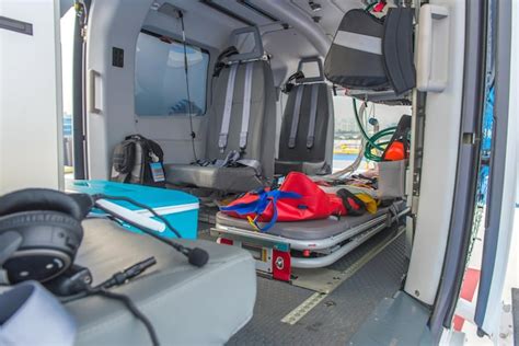 Premium Photo | Interior of emergency medical helicopter