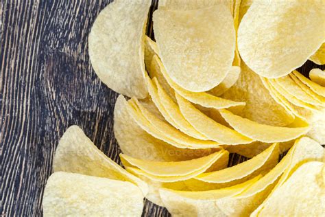 potato chips, close up 9672431 Stock Photo at Vecteezy