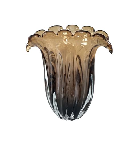 Crystal Modern Vase Bronze