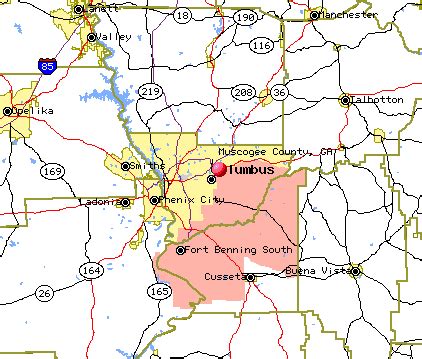 Muscogee County Maps