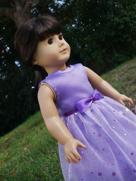 American Girl Doll Dress Holiday Dress Purple Dress Etsy American