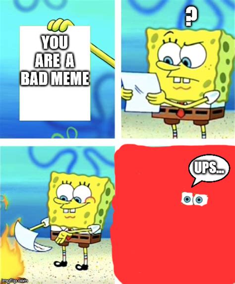 Spongebob Burning Meme