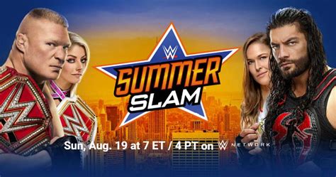 Summerslam 2018 Match Card Start Time And Where To Watch