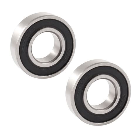 Uxcell 6002RS 32mm Outer 15mm Inner Single Row Deep Groove Ball Bearing