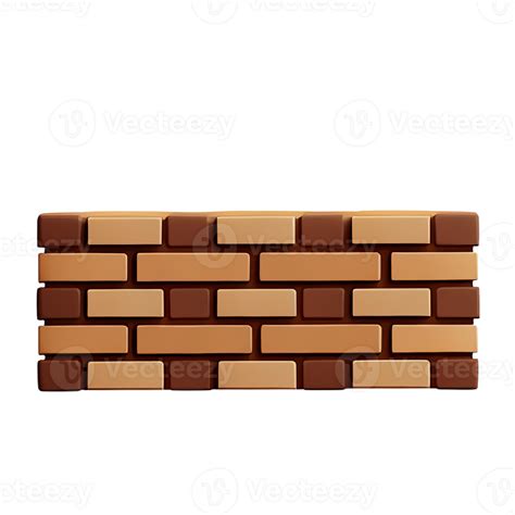 Brick Wall 3d Rendering Icon Illustration 28711291 Png