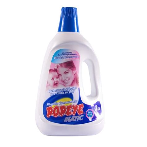 Popeye Detergente Liquido Hipoalergenico Lt Botella Lagos