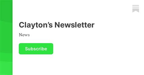 Claytons Newsletter Clayton Morris Substack