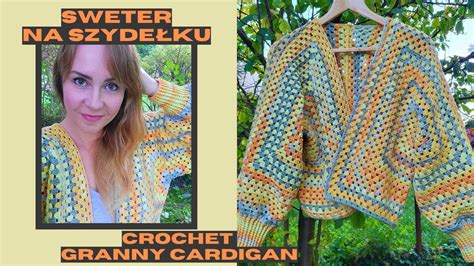 Crochet granny cardigan Kardigan Crazy Square na szydełku sweter