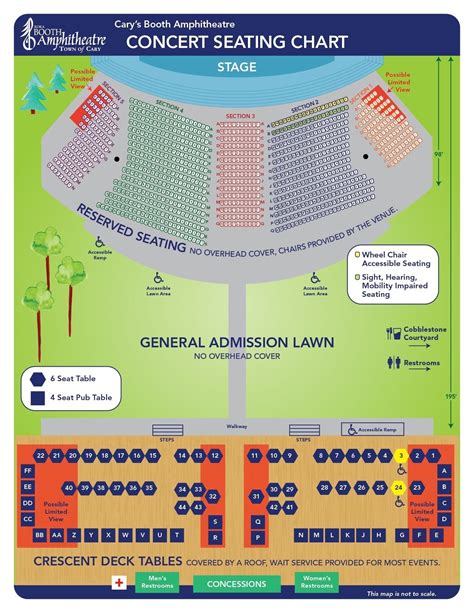 Booth Amphitheatre Seating Chart: A Visual Reference of Charts | Chart ...