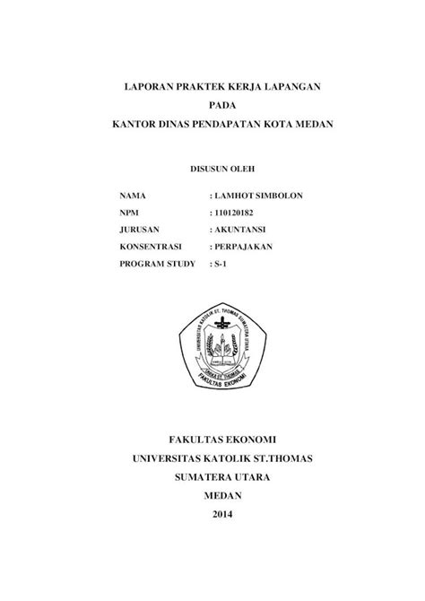 Pdf Laporan Praktek Kerja Lapangan Pada Kantor Laporan Ini