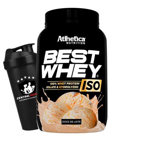 Best Whey Isolada 900g Doce De Leite Atlhetica Coqueteleira