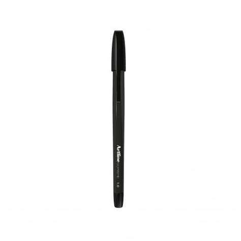 Ballpoint Pen Artline Supreme 10mm Black Skout Office Supplies