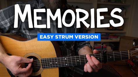 Memories Easy Strum Version Maroon 5 Guitar Lesson YouTube